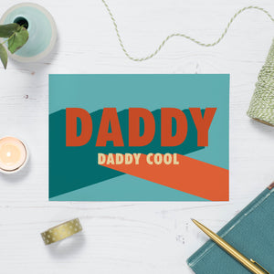 Daddy Cool Song Lyric Greetings Card