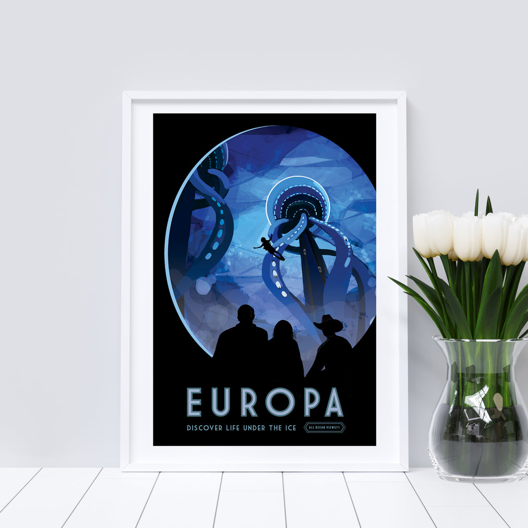Europa vintage-style travel poster