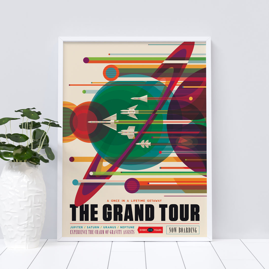 The Grand Tour vintage-style travel poster