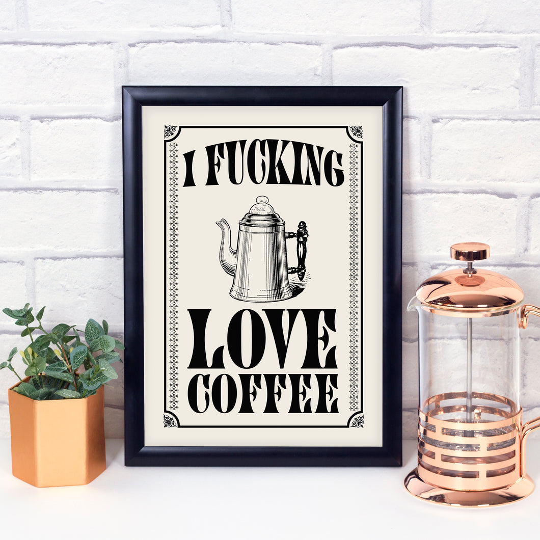 Sale - I love Coffee print
