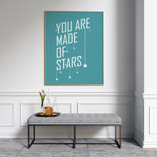 You are made of stars typography art print