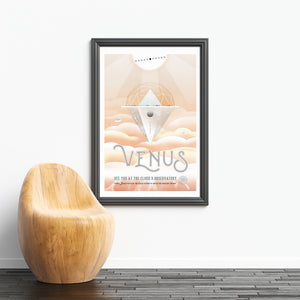 Venus vintage-style travel poster